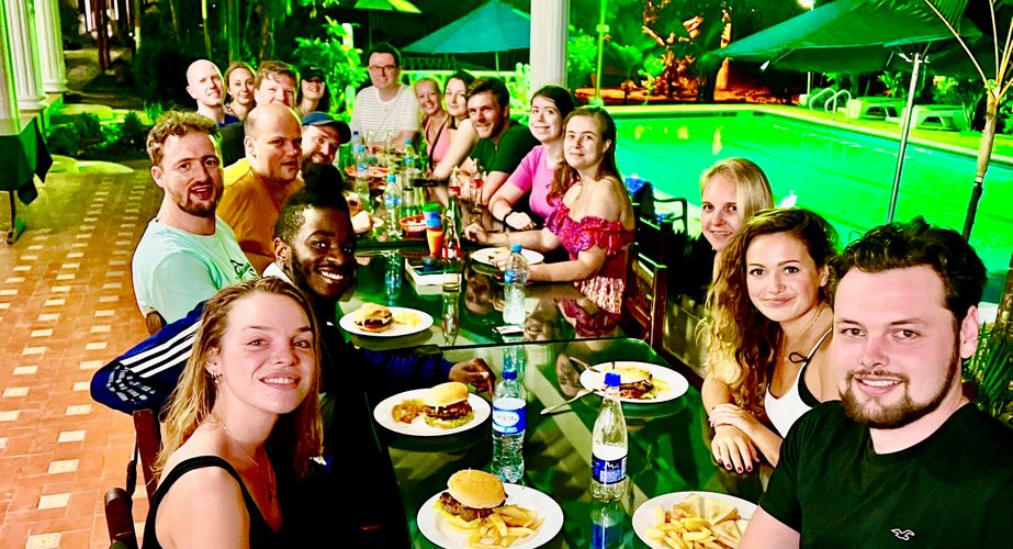 Diner bij de accomodatie Diner bij de accomodatie